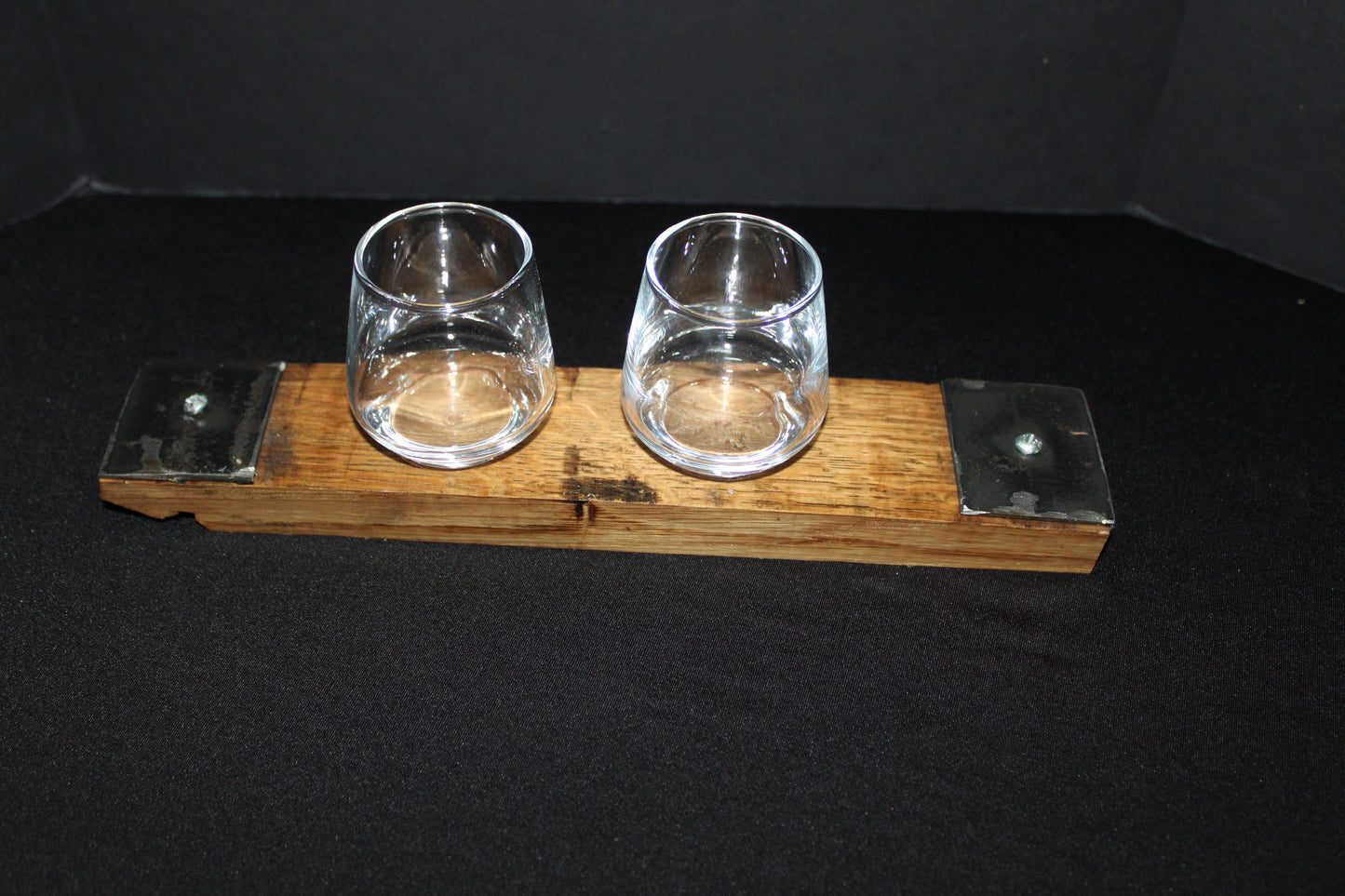 Two Glass Whiskey Bourbon Barrel Flights