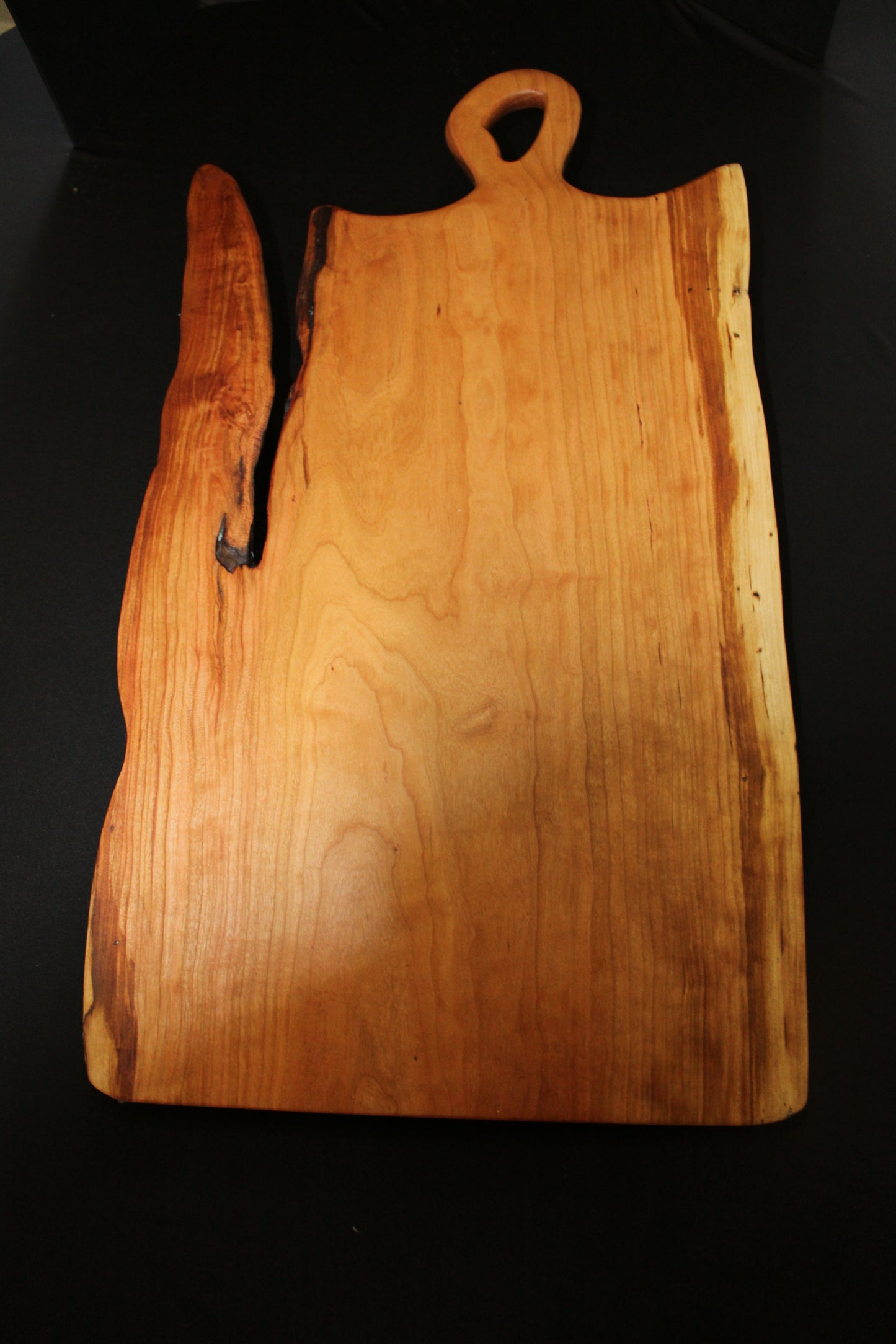 Live Edge Cherry "Teapot" Charcuterie Board
